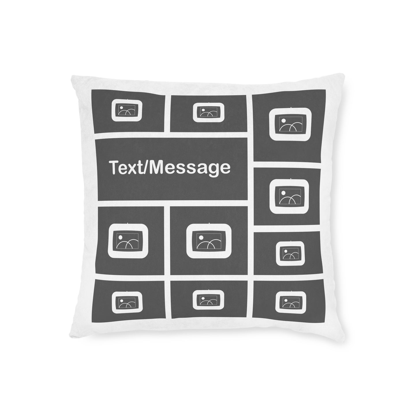 Photo Collage Cushion with Text – 10 Photos