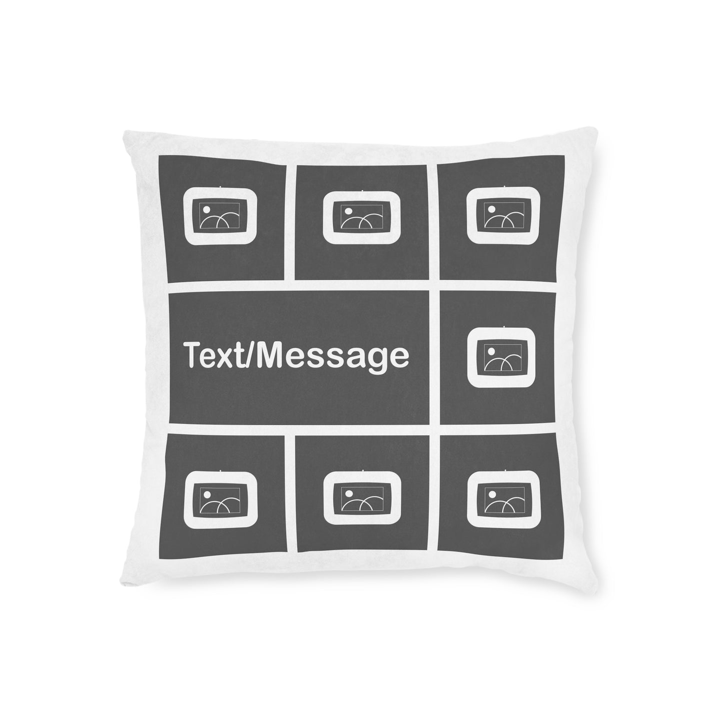 Photo Collage Cushion with Text – 7 Photos