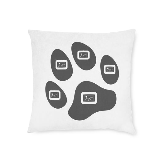 Dog Paw Print Photo Collage Cushion